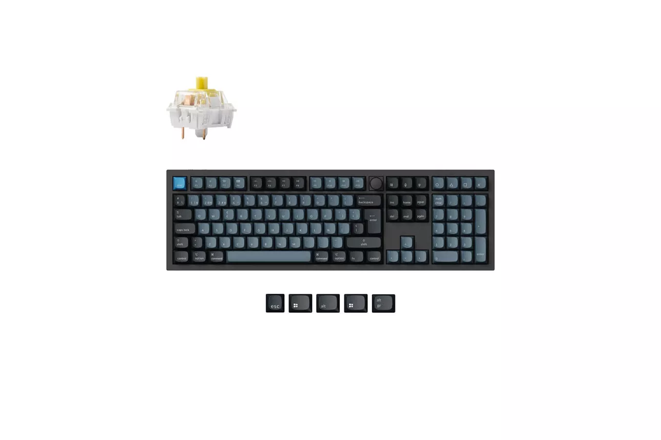 Teclado para Mac y Windows Keychron Q6 Pro ISO-ES RGB Hot-Swappable Switch Mechanical K Pro Banana Wireless