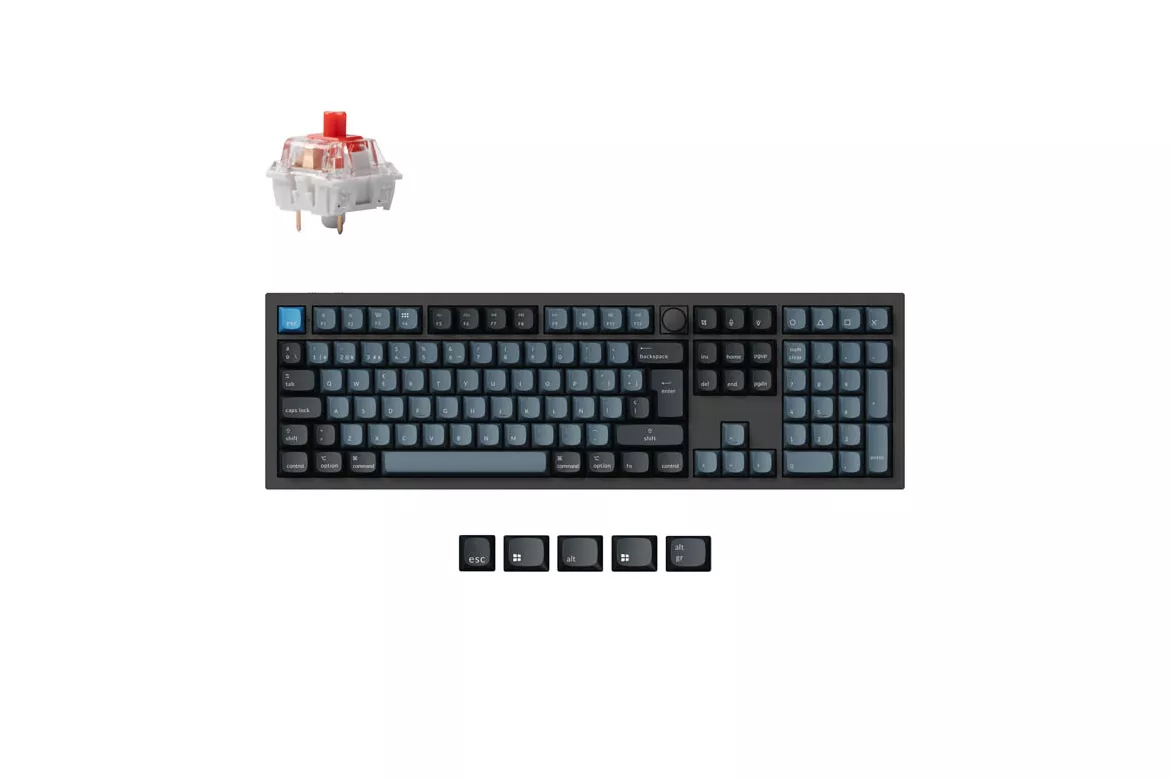 Teclado para Mac y Windows Keychron Q6 Pro ISO-ES RGB Hot-Swappable Switch Mechanical K Pro Red Wireless