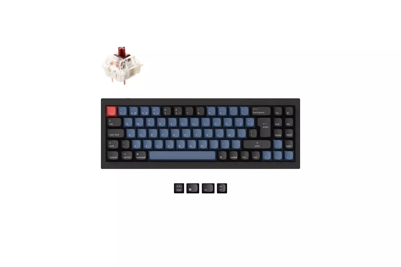 Teclado para Mac y Windows Keychron Q7 ISO-ES RGB Hot-Swappable Switch Gateron G Pro Brown