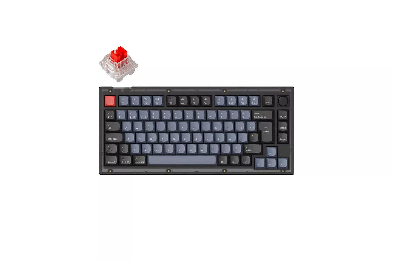Teclado para Mac y Windows Keychron V1 ISO-ES Switch K Pro Red