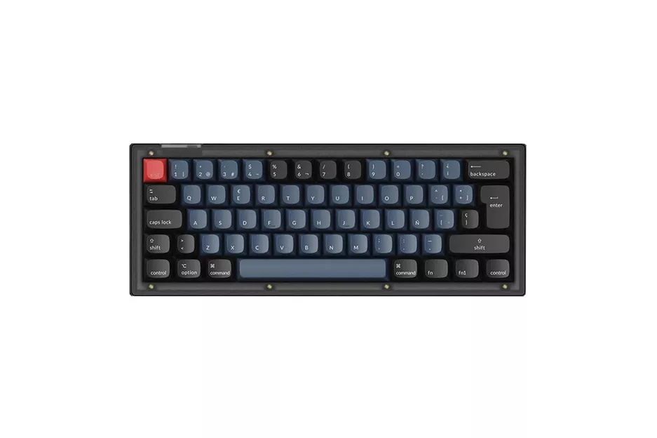 Teclado para Mac y Windows Keychron V4 ISO-ES RGB Hot-Swappable Switch K Pro Red