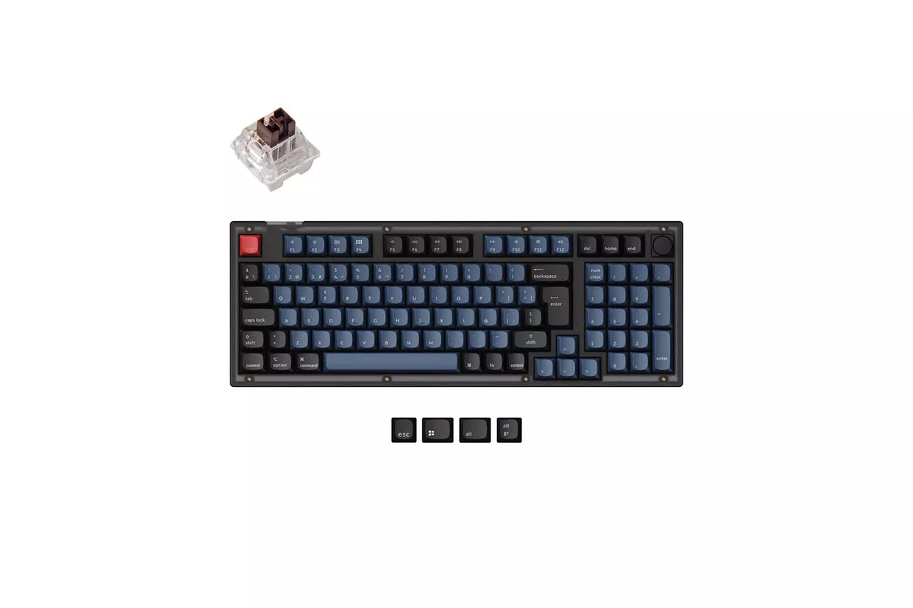 Teclado para Mac y Windows Keychron V5 ISO-ES RGB Hot-Swappable Switch K Pro Mechanical Brown