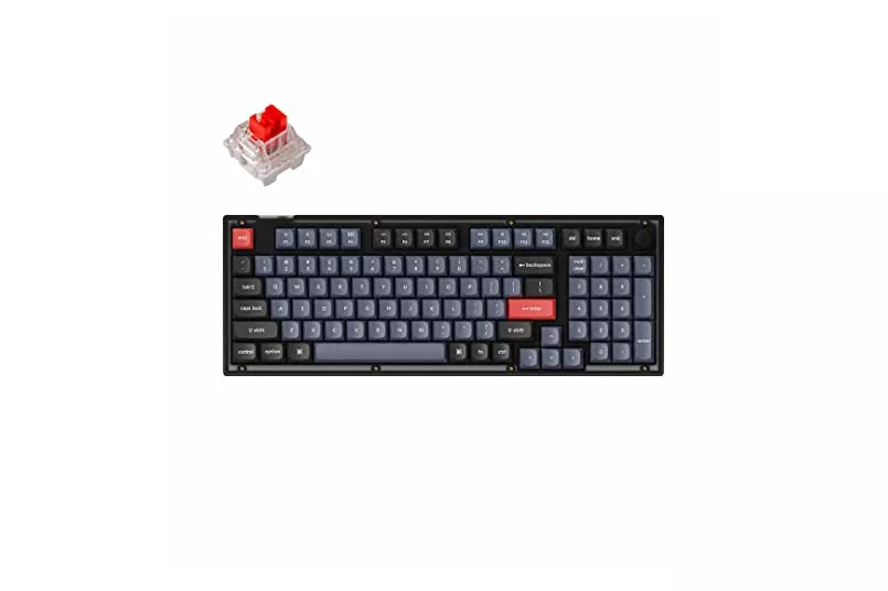 Teclado para Mac y Windows Keychron V5 ISO-ES RGB Hot-Swappable Switch K Pro Mechanical Red