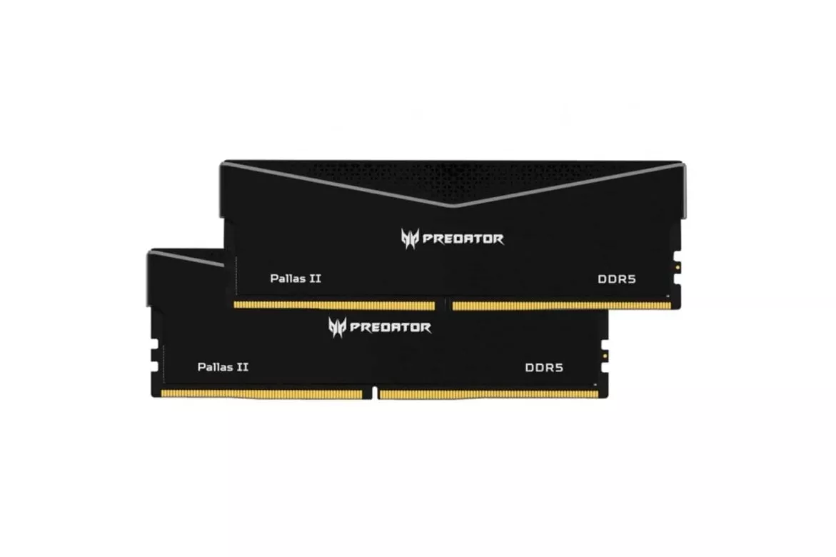 Acer Predator Pallas II DDR5 6400MHz 96GB 2x48GB CL32 Plata Intel XMP y AMD EXPO