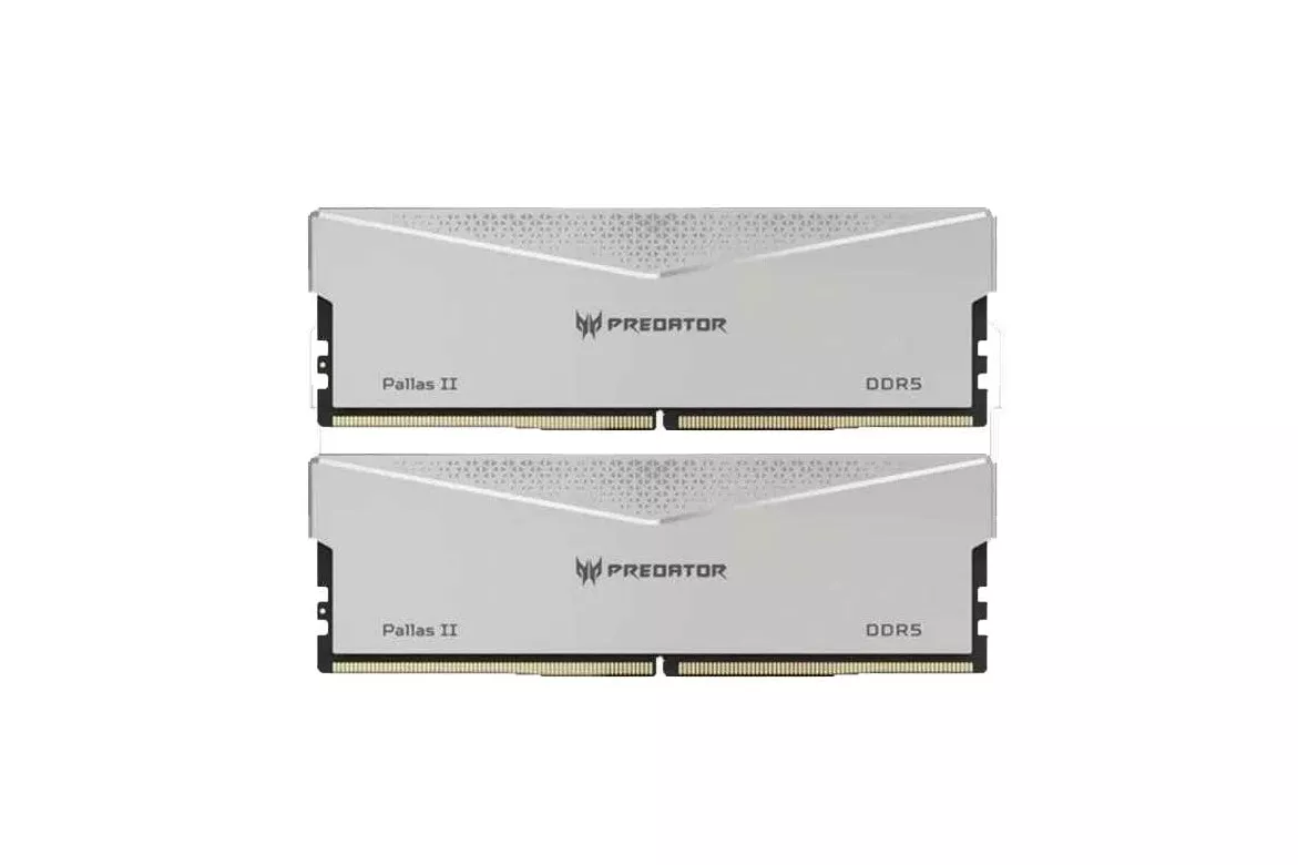 Acer Predator Pallas II DDR5 6400MHz 96GB 2x48GB CL32 Plata Intel XMP y AMD EXPO Plata
