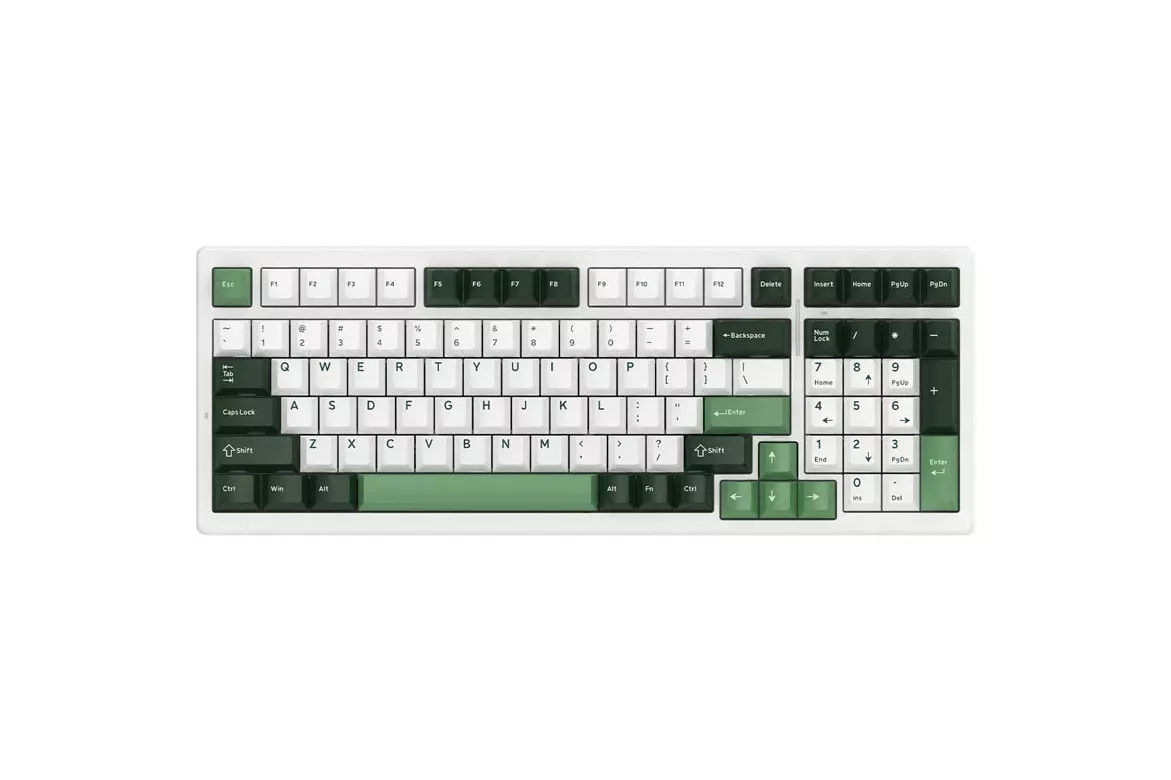 Teclado VGN S99 ANSI RGB Hot-swappable Ice Cream Switch Blanco Verde
