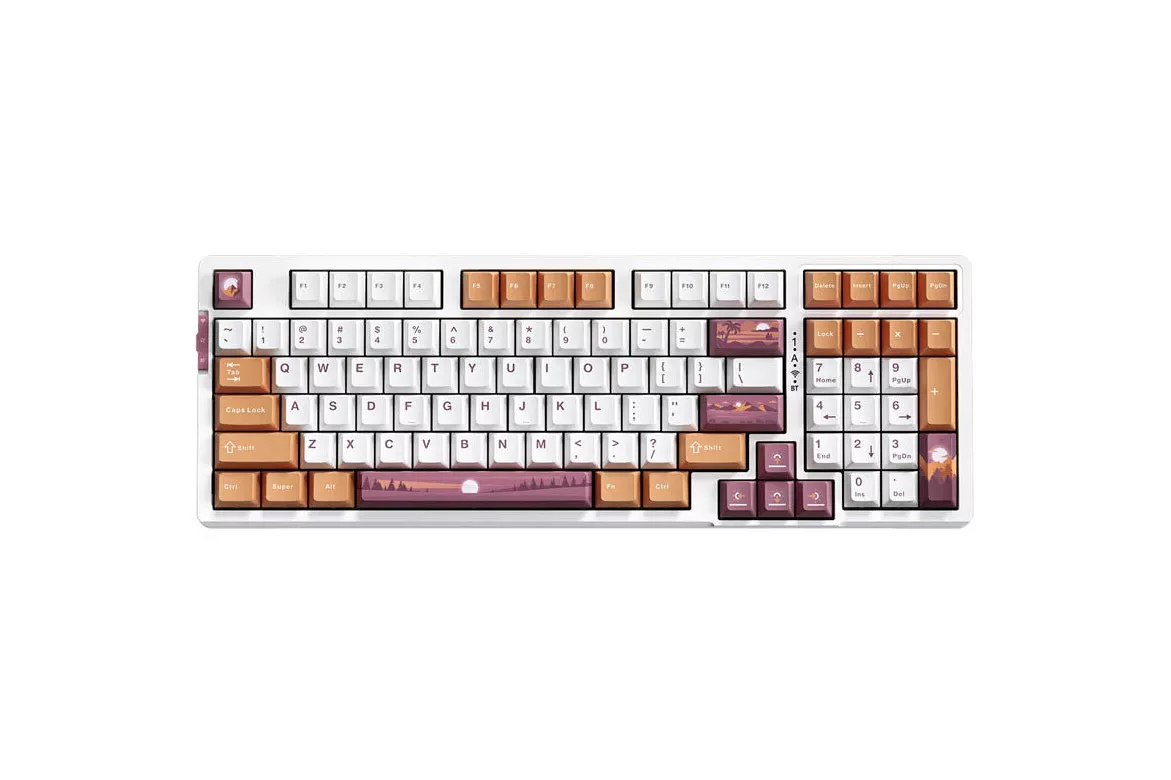 Teclado VGN V98Pro V2 ANSI RGB Hot-swappable Berry Ice Cream Switch