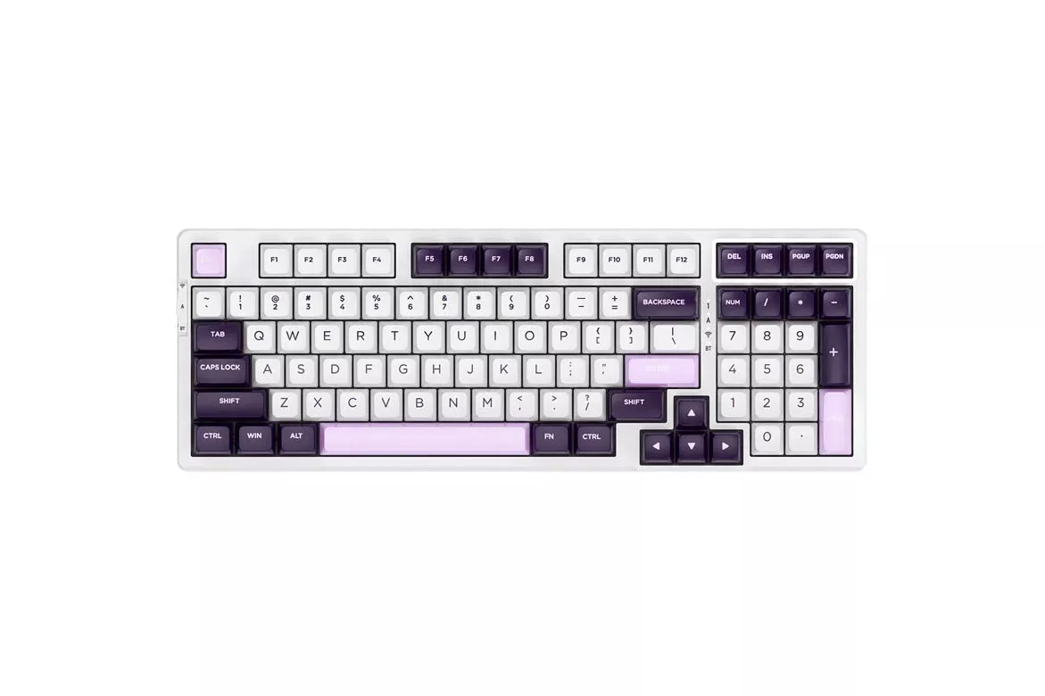 Teclado VGN V98Pro V2 ANSI RGB Hot-swappable Kailh Berry Ice Cream Switch