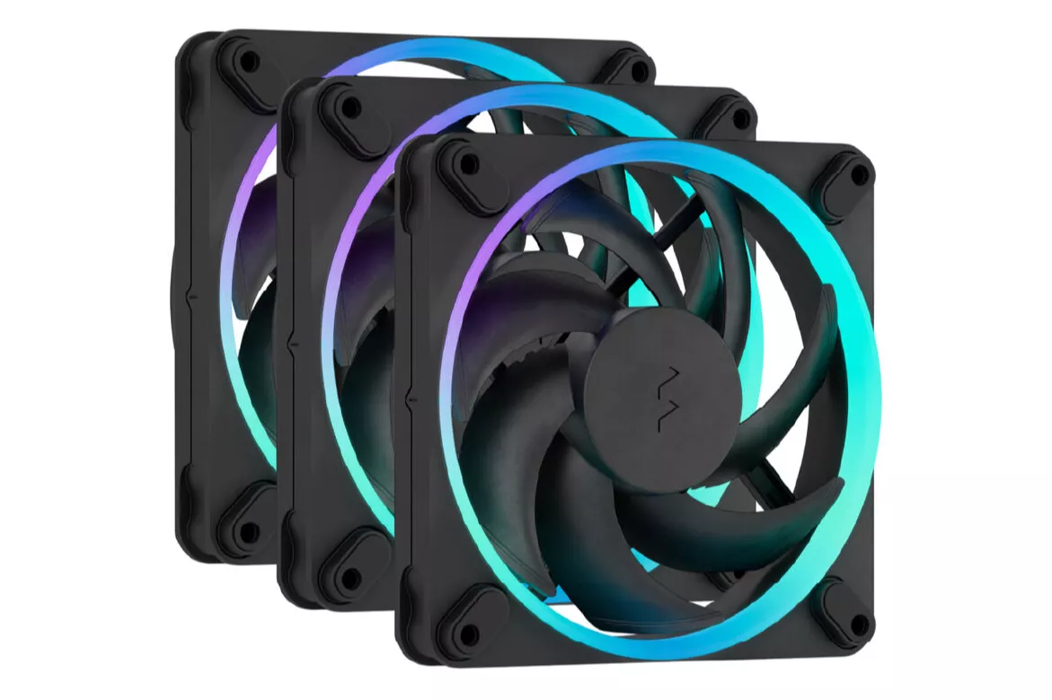 Ventilador suplementario Fractal Design Momentum 12 RGB 120mm 2200RPM con FDB, pack 3 unidades