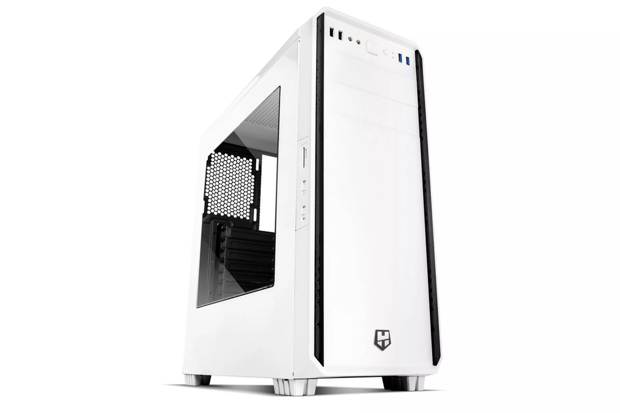 Caja para ordenador NOX HUMMER ZS Blanca Semitorre sin fuente