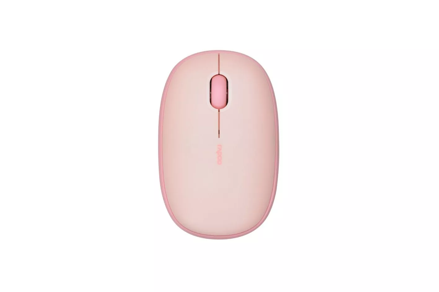 Ratón Rapoo inalámbrico 1300 DPI Multi-Mode Bluetooth Rosa botones silenciosos