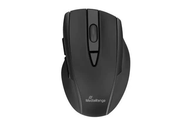 Ratón MediaRange inalámbrico Bluetooth 2400 DPI 5 botones caucho ergonómico
