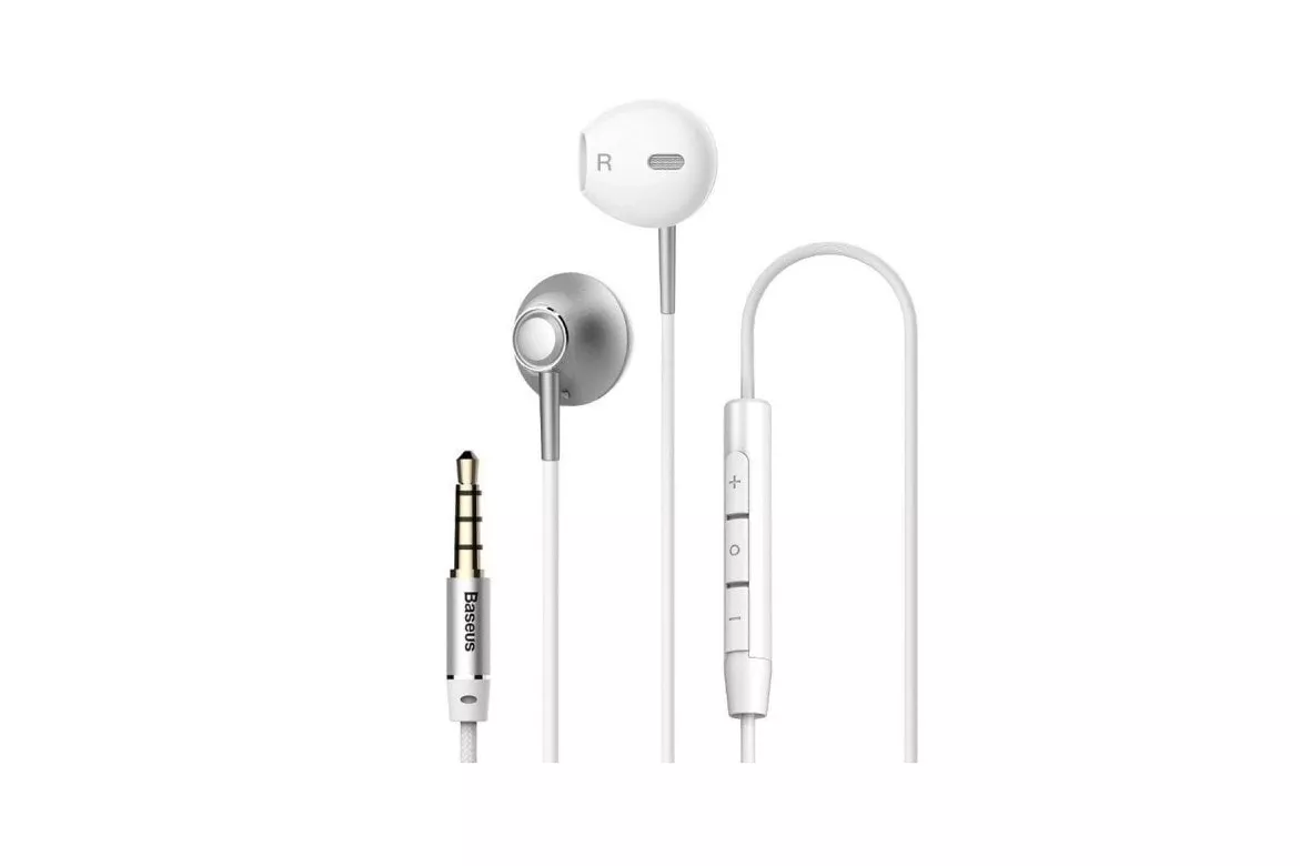 Auriculares Baseus con cable Jack 3.5mm, diseño ergonómico y alta fidelidad