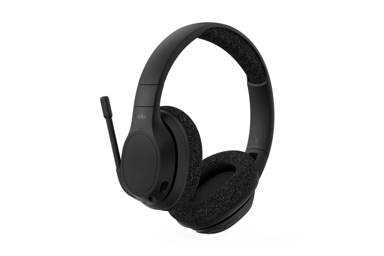 Auriculares Belkin inalámbricos Bluetooth 5.2 con Cancelación Activa de Ruido y Micrófono Boom