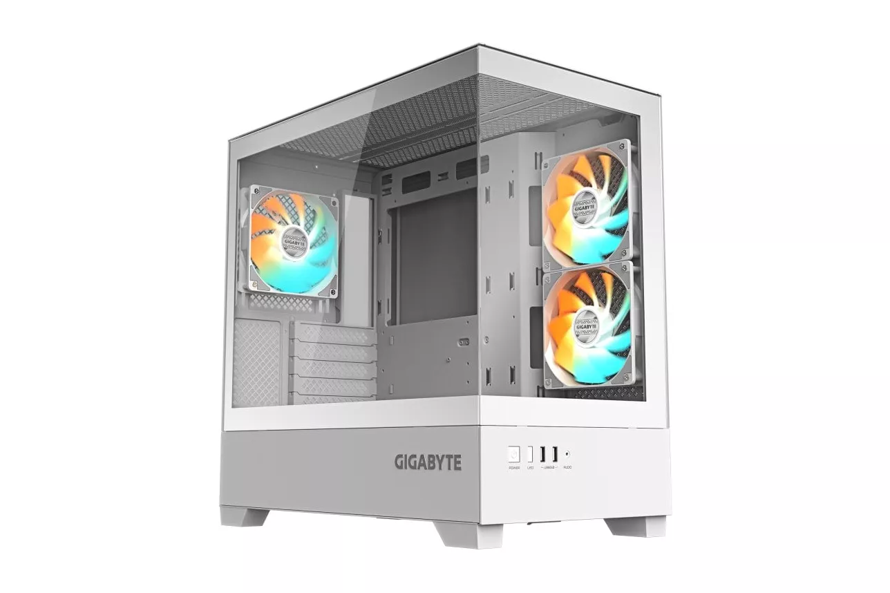 Caja PC Gigabyte Aorus C500 Glass Blanca RGB Midi Tower vidrio templado ATX