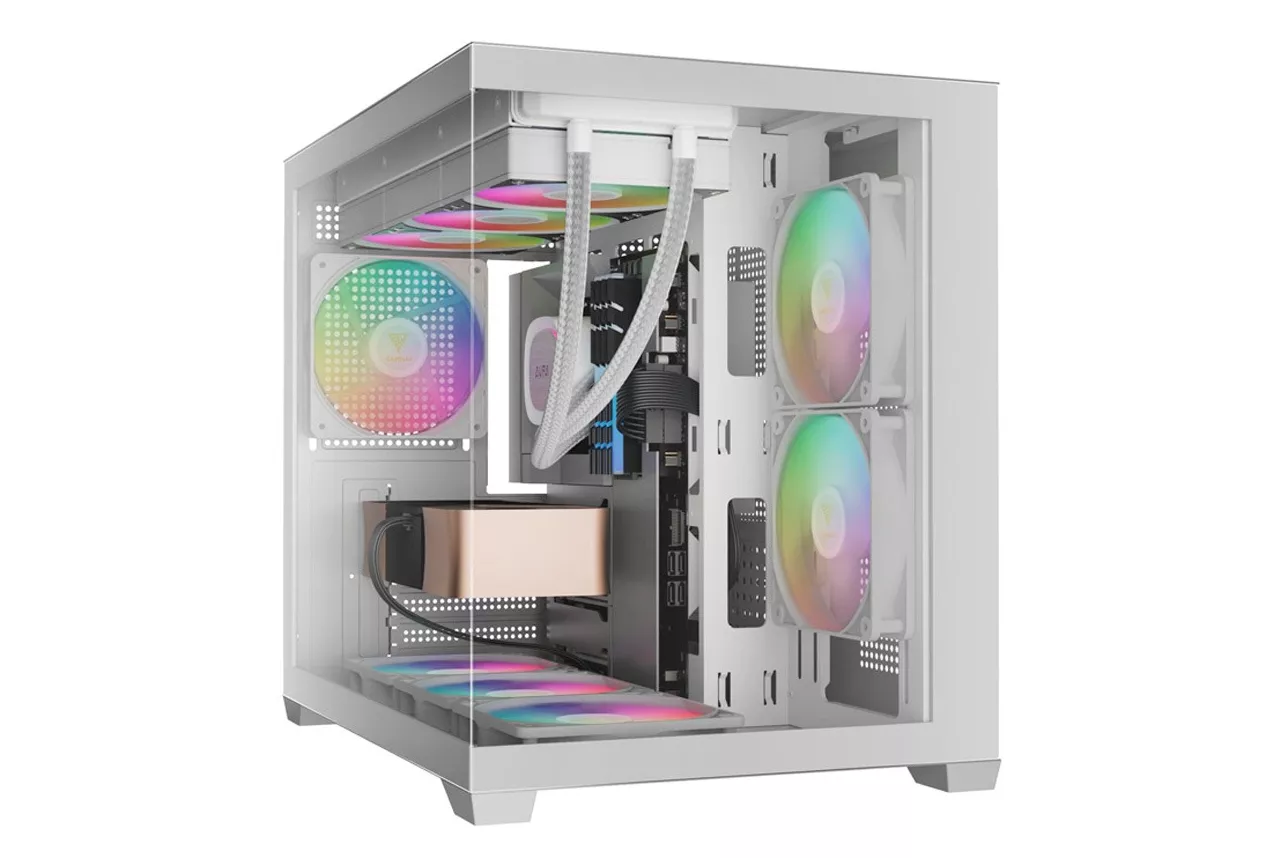 Caja/Torre Gamdias Aura GC10M V2 ARGB Blanco