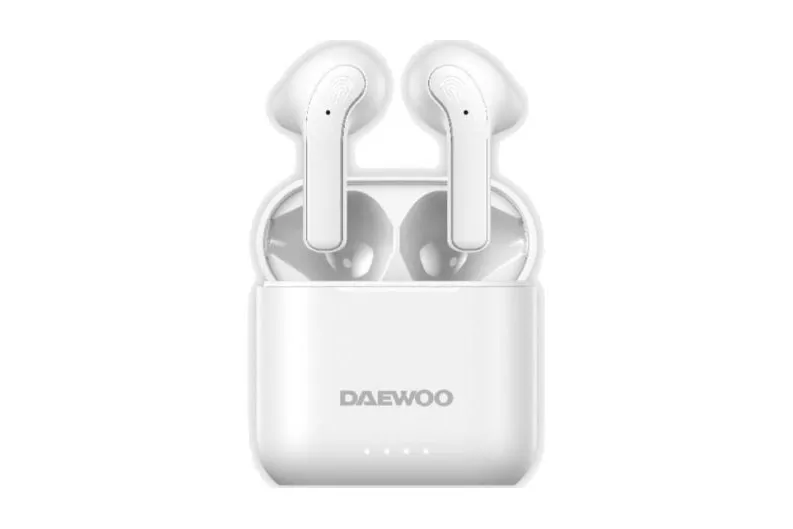 Auriculares Daewoo inalámbricos Bluetooth v5.4 con estuche de carga y autonomía extendida