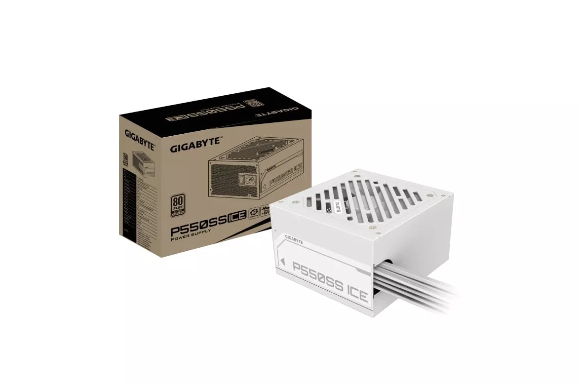 Fuente de Alimentación Gigabyte 550W 80 PLUS Silver ATX Blanco Protección Avanzada