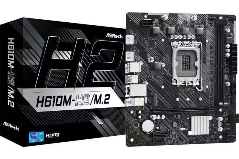 Placa Base Asrock H610 Intel H610 LGA 1700 Micro ATX H610M-H2/M.2 DDR4 M.2 PCIe