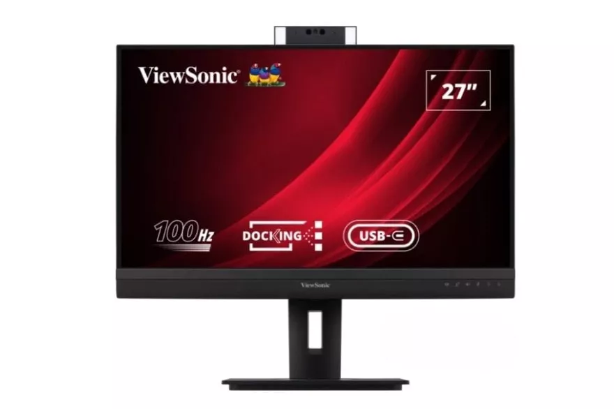Monitor Viewsonic 27″ 2560x1440 100Hz IPS Webcam 5MP USB-C Altavoces Pivotante