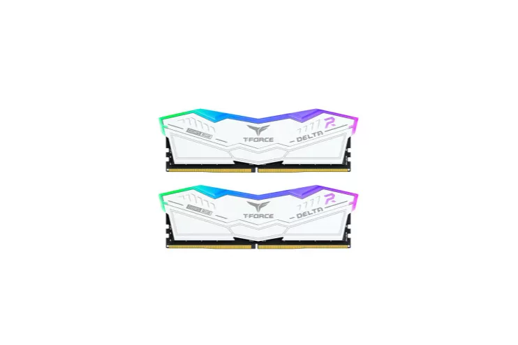 Team Group T-FORCE DELTA RGB DDR5 6000MHz 32GB 2x16GB CL38 Dual AMD EXPO e Intel XMP Blanco