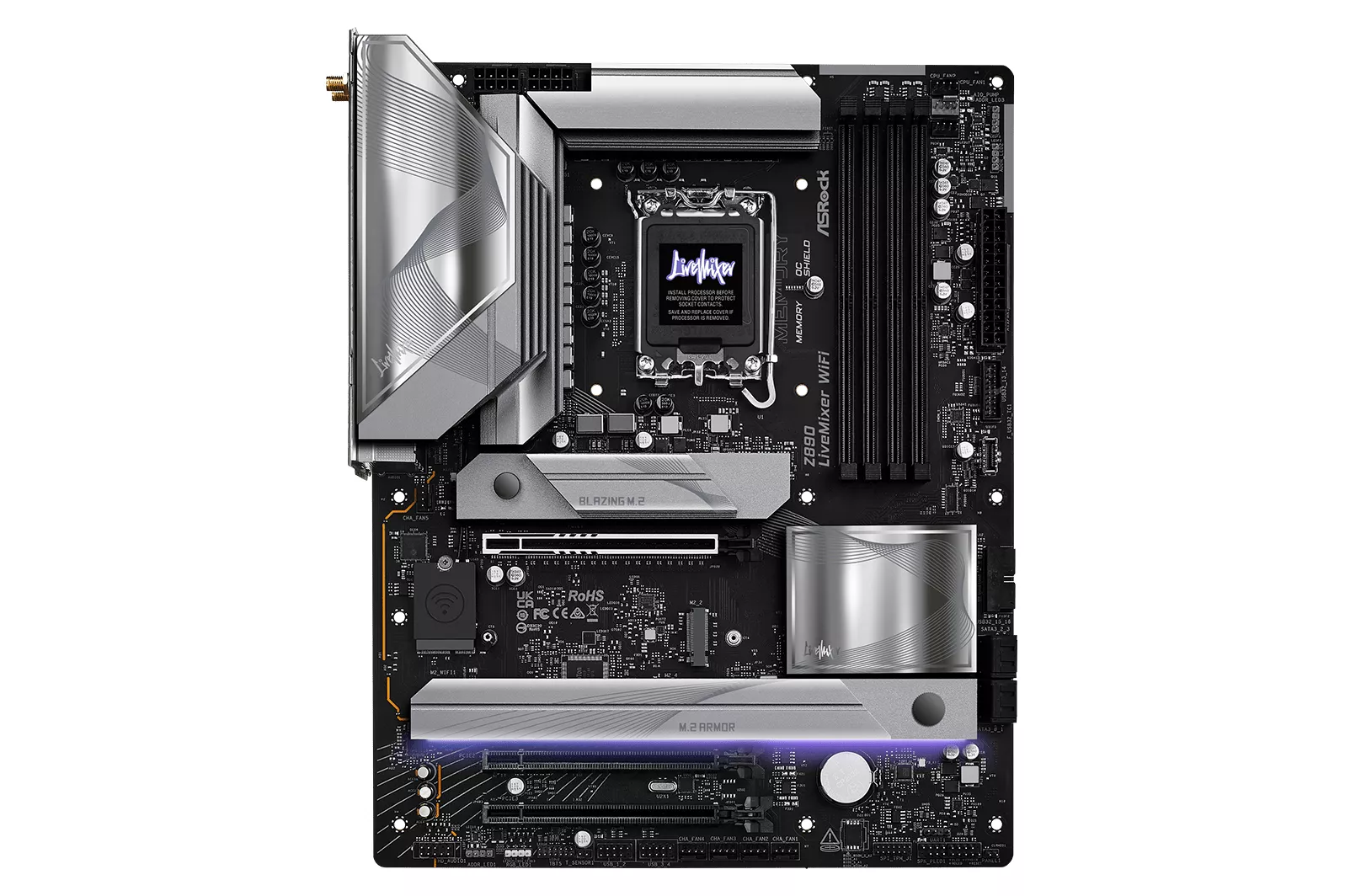 Placa Base ASRock Z890 LGA1851 ATX LiveMixer WiFi 7 Thunderbolt 4 Gaming