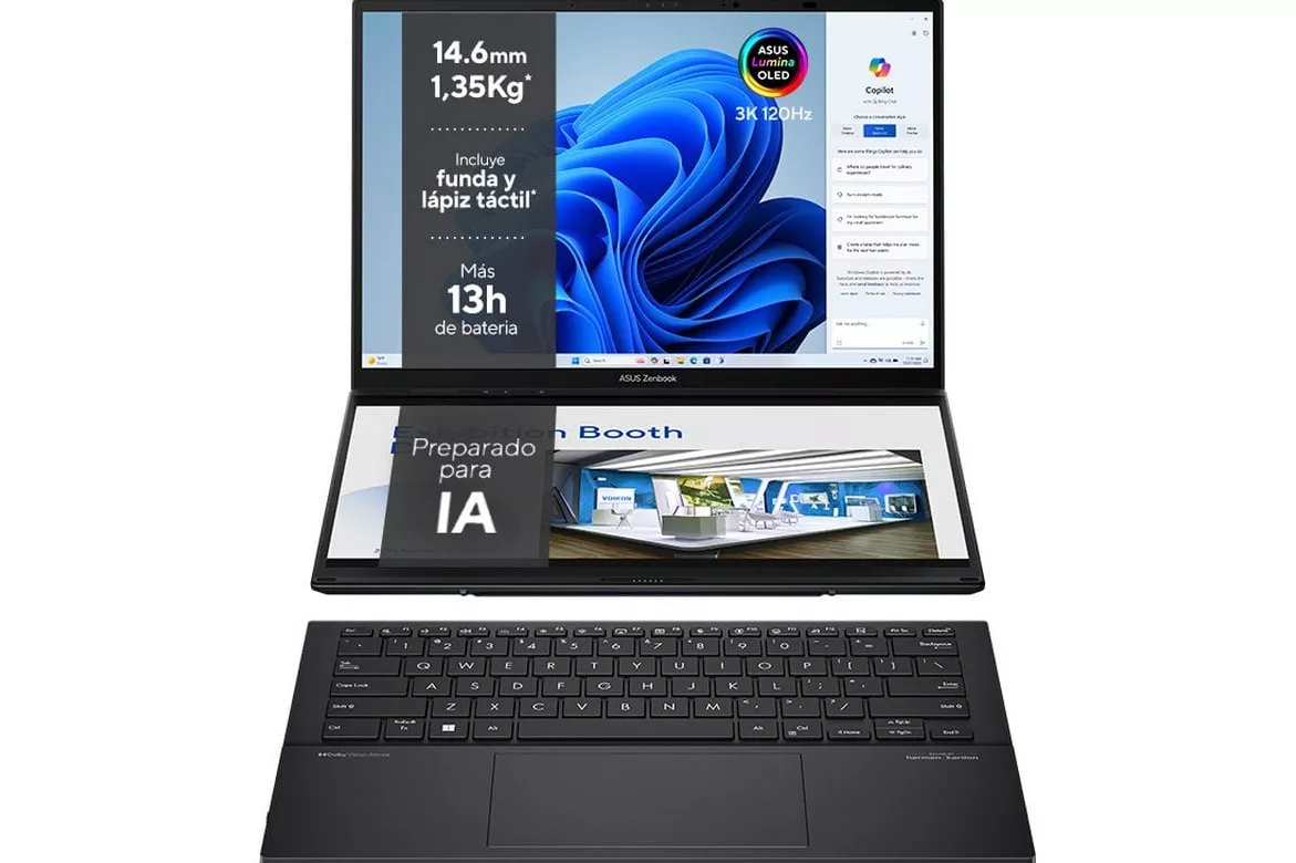 ASUS Zenbook Duo UX8406CA-PZ166X Intel Core Ultra 9 285H/32GB/1TB SSD/14