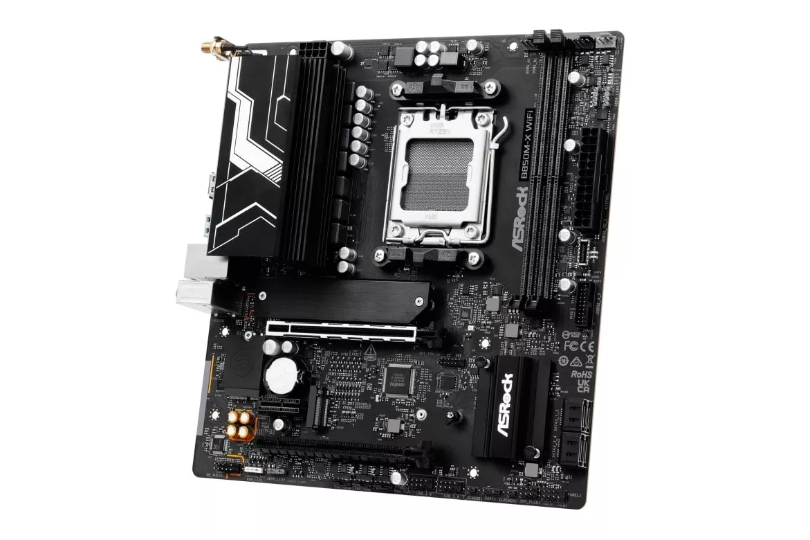 Placa Base ASRock B860 Micro ATX LGA 1851 B860M-X WiFi DDR4 USB 3.2 SATA PCIe WiFi