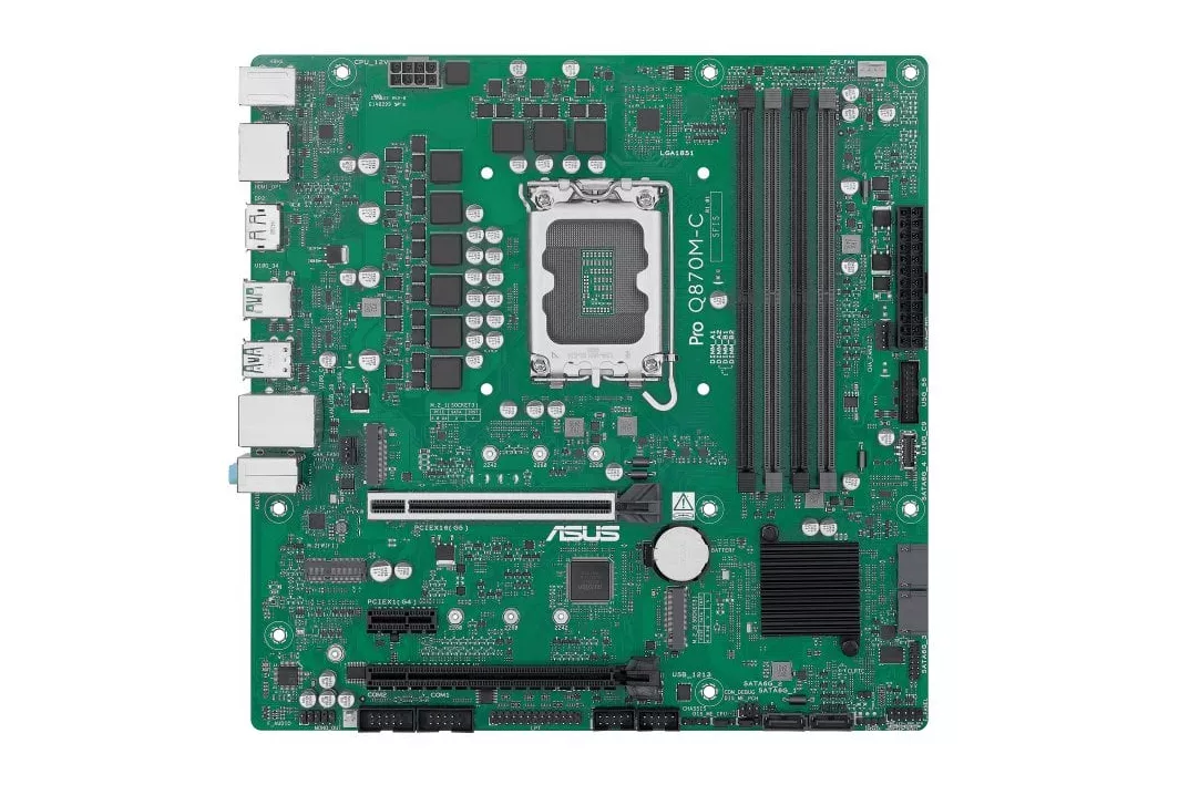 Placa Base ASUS Q870 LGA1851 Micro-ATX PRO Q870M-C-CSM DDR5 2x M.2 HDMI DP