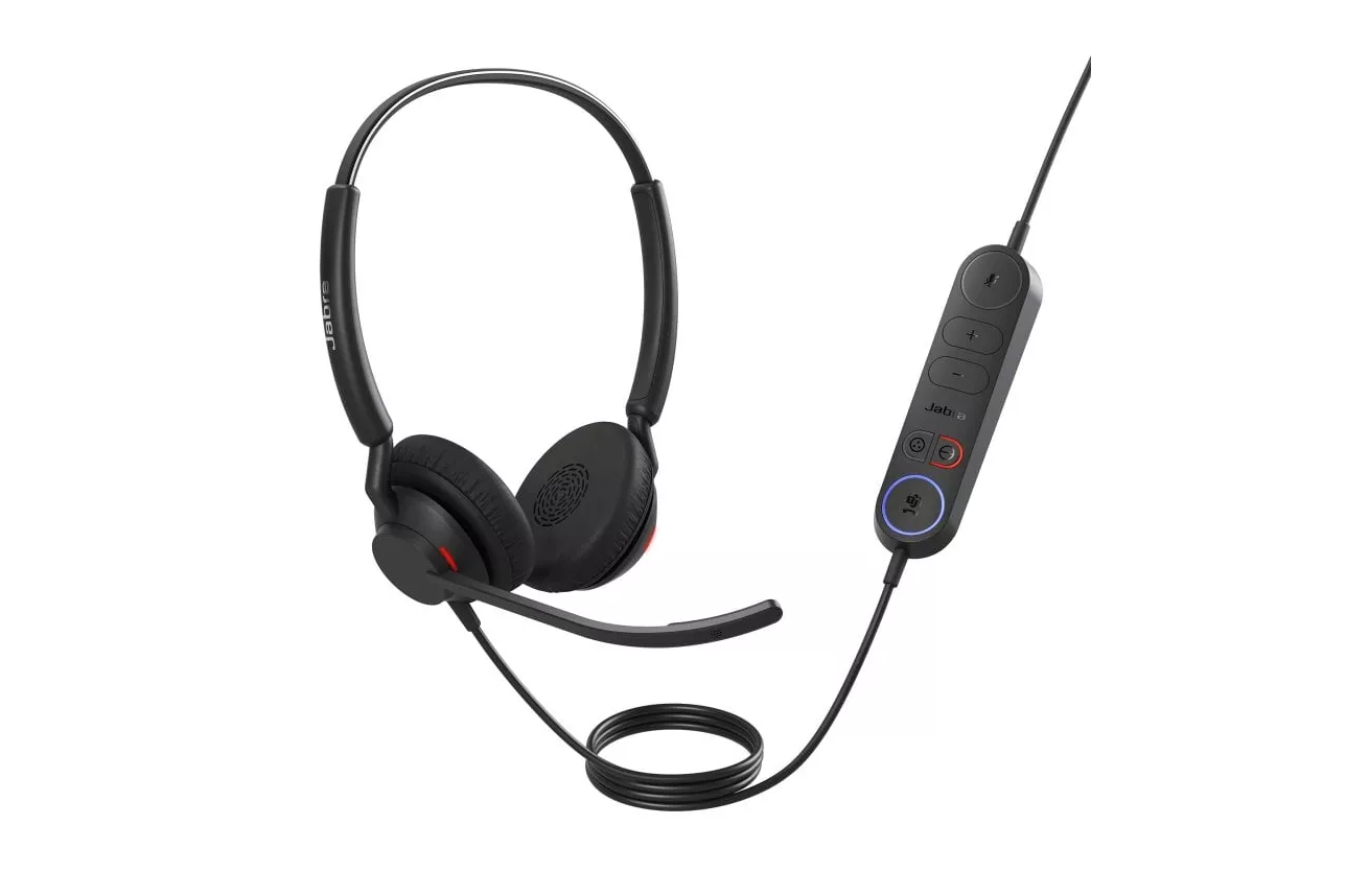 Auriculares Jabra con cable USB, doble micrófono, cancelación de ruido y voz HD