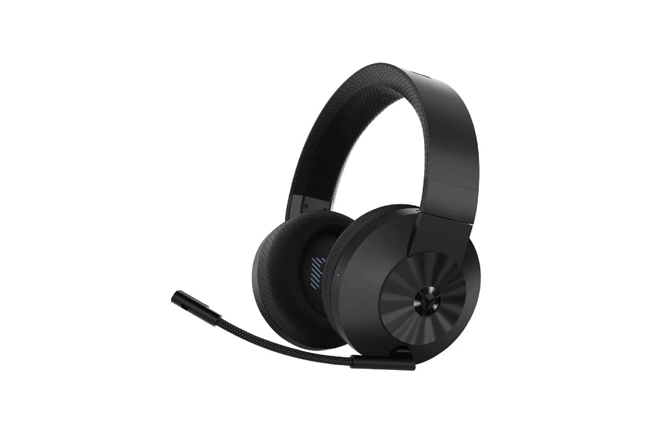 Auriculares Lenovo inalámbricos 2,4 GHz y cableados con carga magnética y multiplataforma