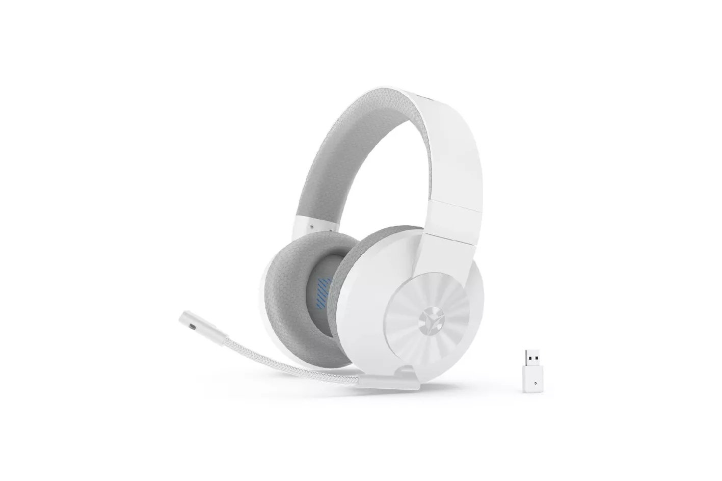 Auriculares Lenovo inalámbricos 2,4GHz con carga inalámbrica y micrófono gaming
