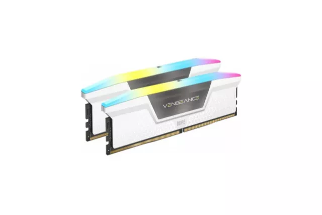 Corsair Vengeance RGB 32GB (2x16GB) DDR5 6400MHz CL32 Blanca - Memoria RAM