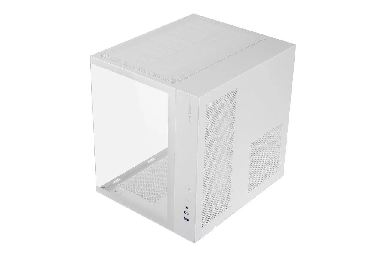 Mars Gaming MCV-ONE Caja Gaming ATX Doble Cristal Templado Ventilador Trasero FRGB 12cm Blanco