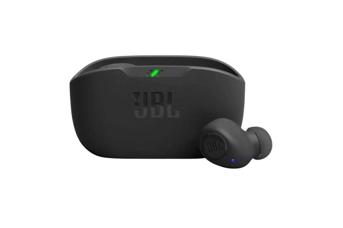 Auriculares JBL inalámbricos True Wireless Bluetooth IP54 con micrófono integrados, negros