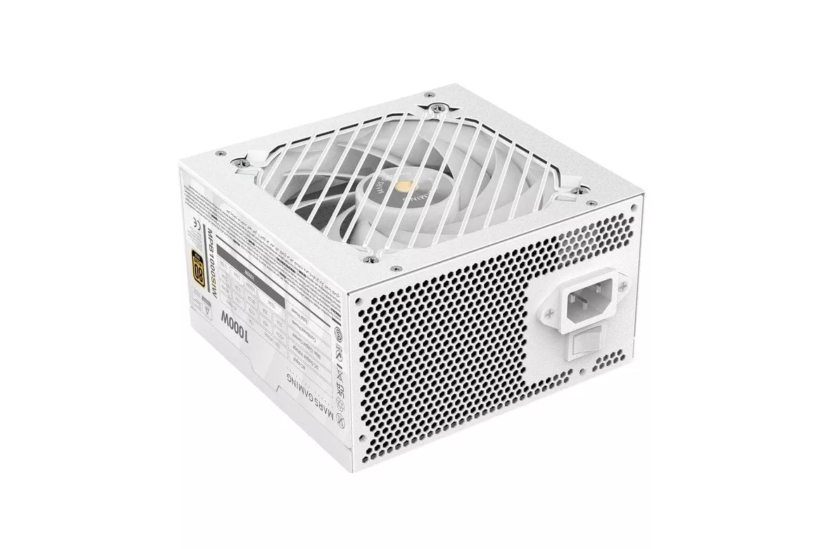 Mars Gaming Mpb1000si Fuente Alimentación Pc Atx 1000w 7 Años De Garantía 80plus Gold 90% Blanco