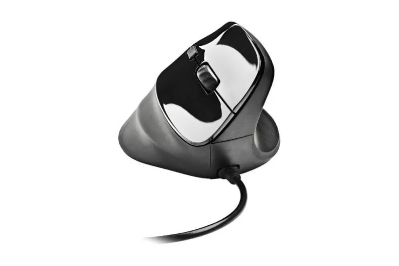 Ratón NGS ergonómico con cable 3200 DPI sensor láser botones silenciosos