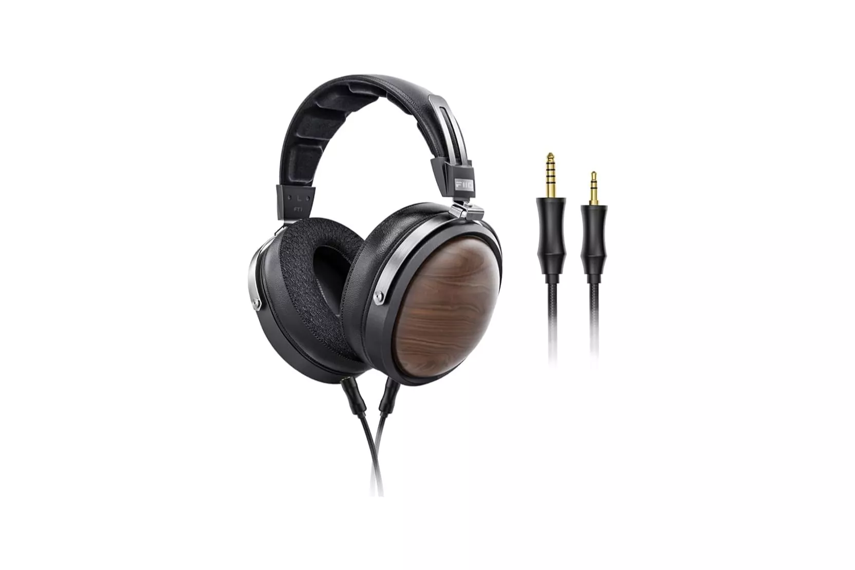 Auriculares FiiO FT1 con cable madera de nogal negro, diafragma de fibra y cable desmontable