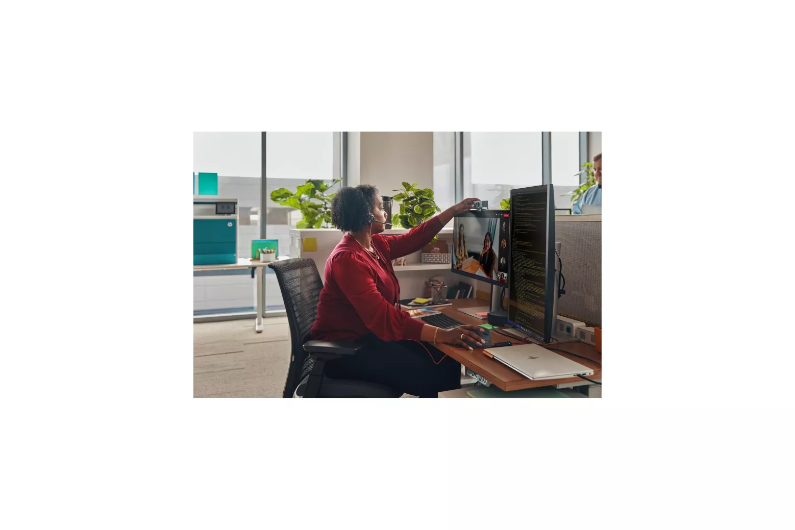 Auriculares Poly con cable USB tipo C y 3,5 mm con micrófono Boom y control de volumen