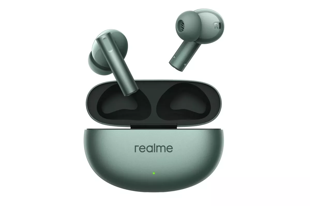 Auriculares Realme inalámbricos Bluetooth 5.3 con Cancelación Activa de Ruido y 6 Micrófonos