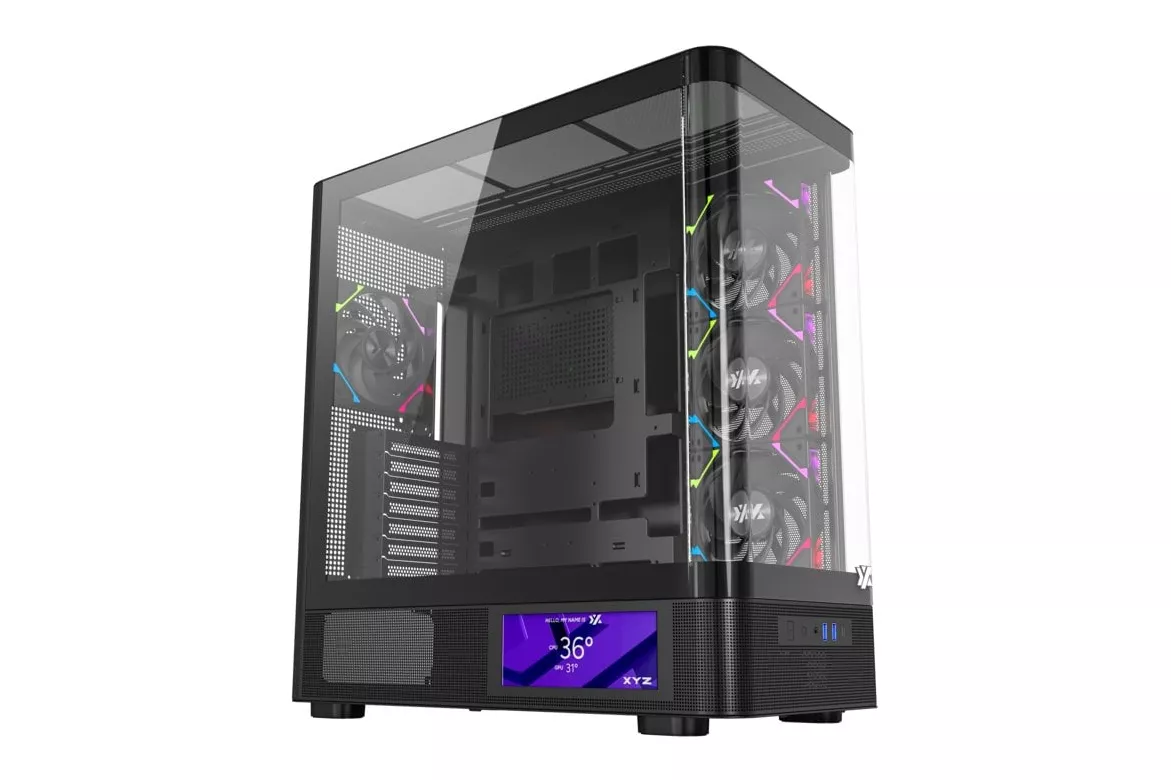 Caja PC XYZ QUANTUM PRO Curva Cristal/Pantalla 6.2