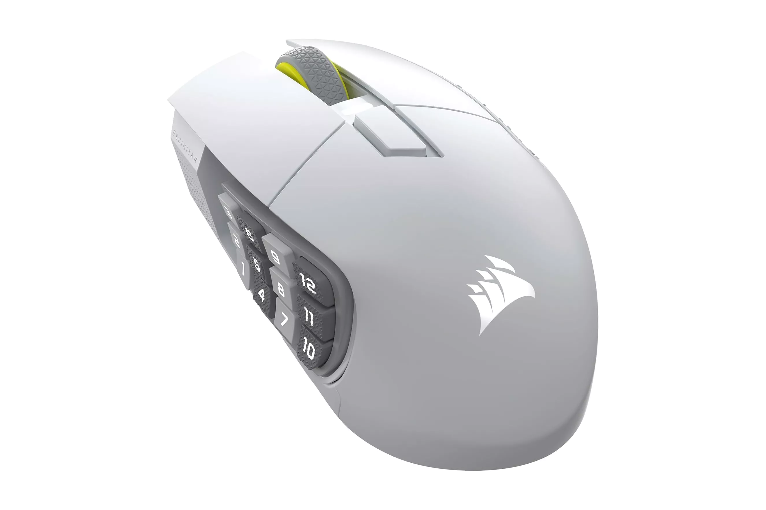 Ratón Corsair inalámbrico 33.000 DPI 16 botones Key Slider RGB batería 150h blanco