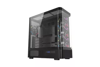 Chasis XYZ Quantum 4 Ventiladores A-RGB Cristal Curvo ATX/MATX/MITX USB-C Panorámico