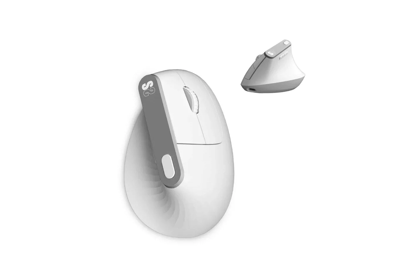 Ratón SUBBLIM inalámbrico 4000 DPI vertical ergonómico Bluetooth dual