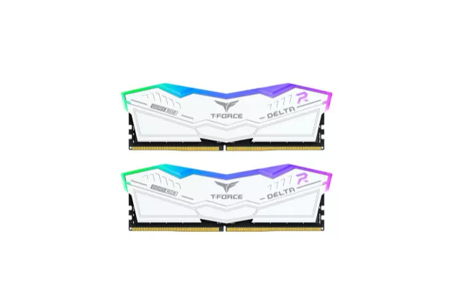 TeamGroup Delta RGB 16GB (2x8GB) DDR5 6000MHz CL38 Blanca - Memoria RAM