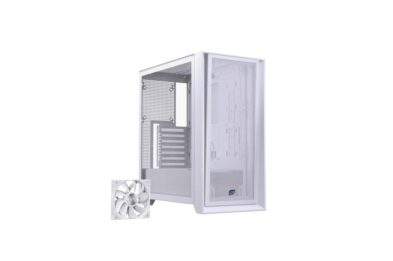 Caja PC Gaming Einarex Pulse P600 Core White panel intercambiable y vidrio templado