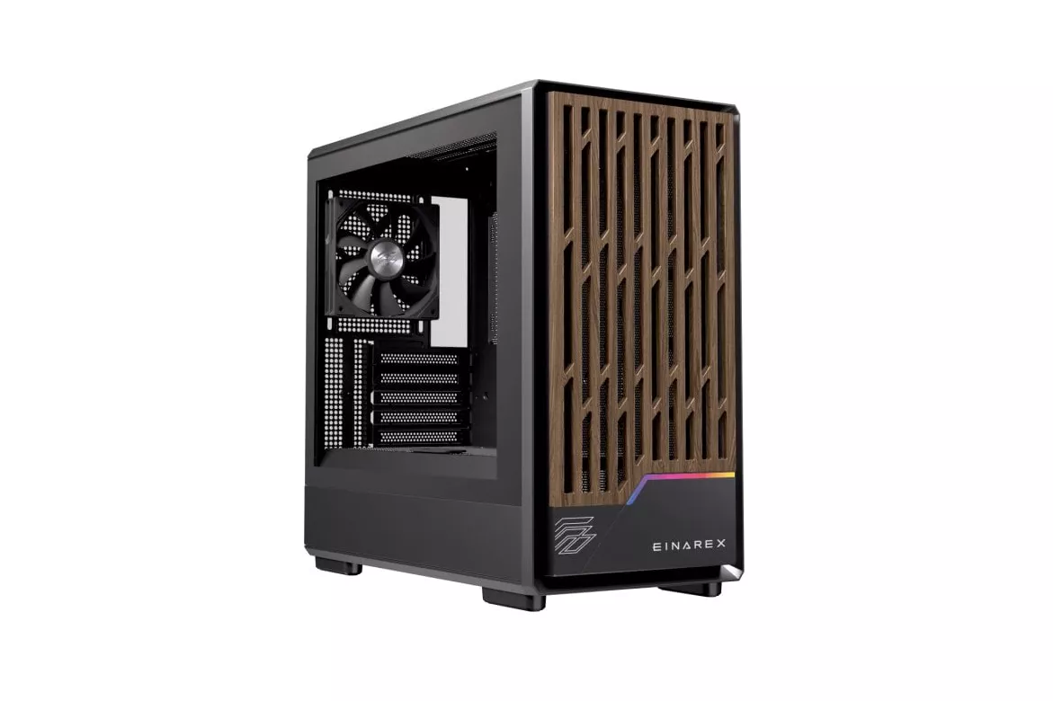 Torre Einarex PM400 Core Black Micro ATX/Mini-ITX Acero Vidrio Refrigeración Líquida