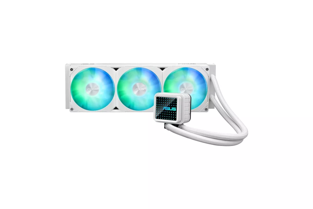 Refrigeración Líquida ASUS Prime LC 360 ARGB White Edition 360mm 3 Ventiladores Iluminación RGB