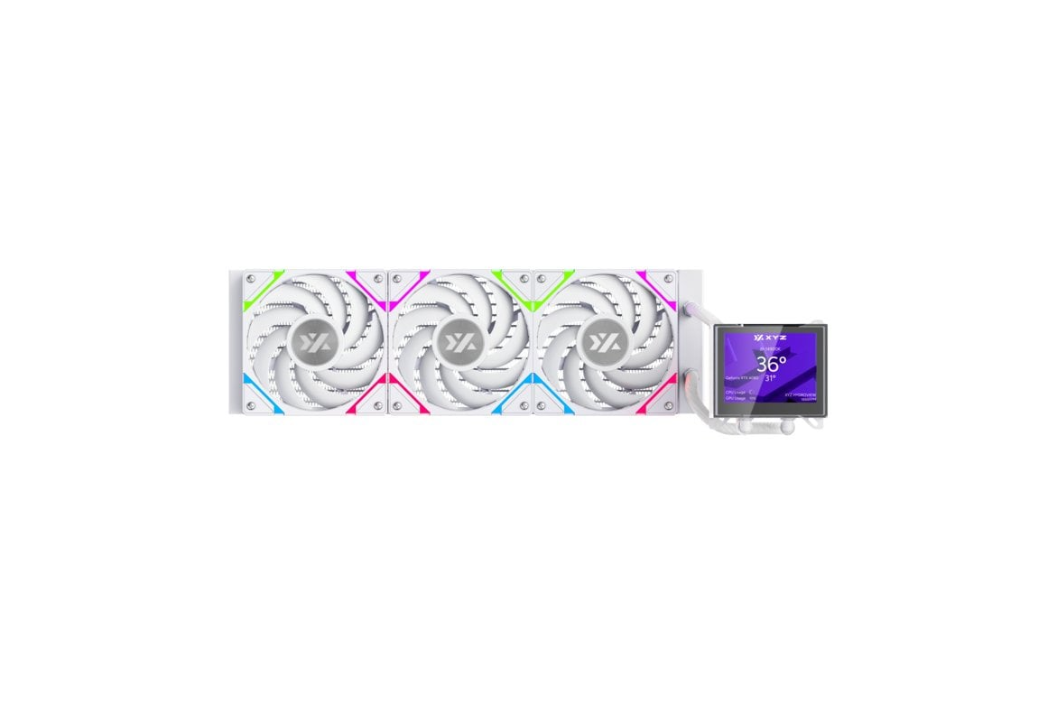 Hydroview Refrigeración Líquida XYZ HYDROVIEW AIO 360mm 3 Ventiladores Pantalla ...