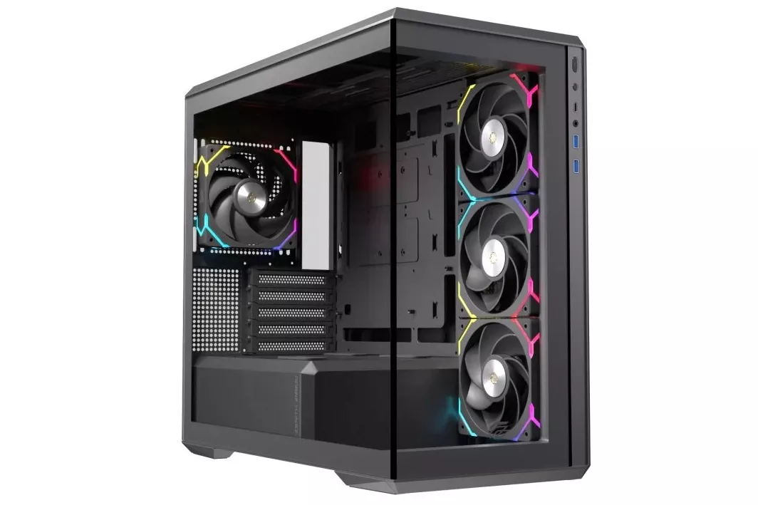 Caja PC Einarex Zenith ZM800 RGB Black, Vidrio Templado, Soporta 10 Ventiladores, Refrigeración Líquida 360mm